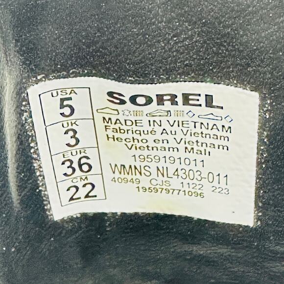 Sorel Women's Brex Chelsea Waterproof Boots Black/Cobalt NL4303-011 Size 5 - Picture 11 of 11